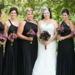 black bridesmaid dresses