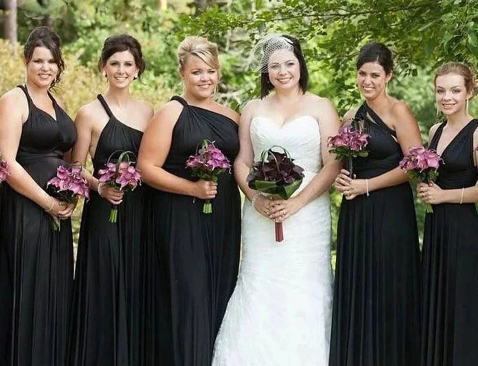 black bridesmaid dresses
